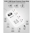 thumbnail image 3 of Protector contra sobretensiones Beeiker 6 USB (2 USB C) de 5 pies, 3 of 8