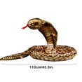 thumbnail image 3 of Plush Snake Toy, Soft Stuffed Animal with Big Eyes, Cute Hugging Companion, Safe PP Cotton Filling, Kids Bedroom Decor, Stress Relief Gift, 3 of 6