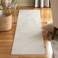 thumbnail image 3 of TOWN & COUNTRY EVERYDAY Lane Painterly Wave Soft Felt Everwash®, Machine Washable Area Rug with Non-Slip Backing, Modern Rug, Taupe, 1'7"x7'2", 3 of 10