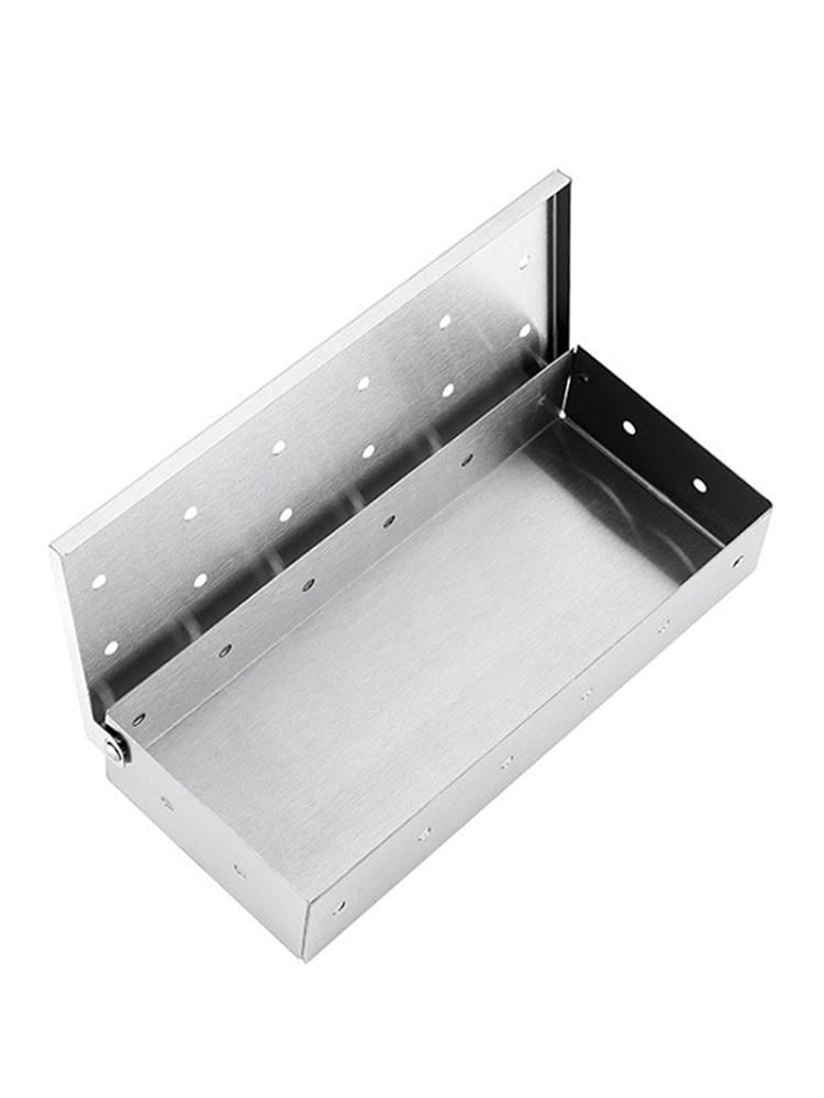 Tohuu Grill Smoke Box Reusable Stainless Steel Barbecue Meat Smoker