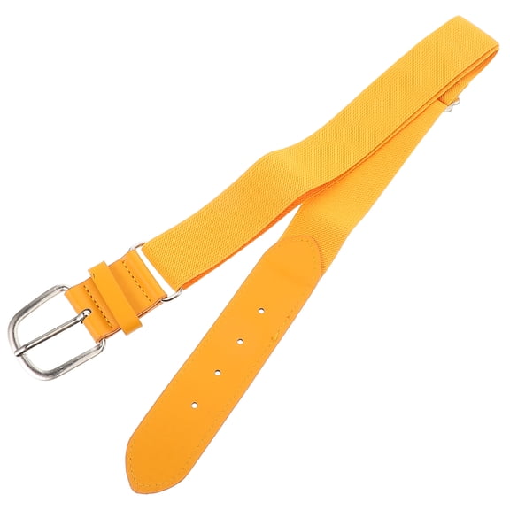 Zehuanyu Adjustable Boys Baseball Belt for Kids, Comfortable Sports Belt in Orange, Size 72.5x4.8x1.3CM