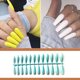 thumbnail image 4 of Uñas postizas largas cortas coloridas Soidarity para manicura de uñas bricolaje para el hogar Azul cian, 4 of 5