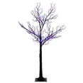 thumbnail image 4 of Vickerman 4' Black Twig Tree 48 Purple/Orange LED Lights., 4 of 8