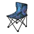 thumbnail image 2 of 600D Oxford Camping Chair Portable Foldable Chair Supports 220 lbs for Picnic, Fishing, Backpacking Fantasy Luminous Flowers, 2 of 8