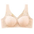 thumbnail image 2 of YWDJ Bras for Women Plus Size Pullover Comfortable Bras No Wires Bras Wide Strap Full Coverage Push up Wrap Sleep Bras Padded Plus Size Lace Comfy Bras Comfy Bras Beige M, 2 of 3