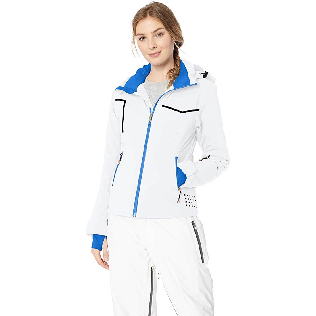 spyder white ski jacket