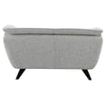 thumbnail image 5 of JERFIT Modern Boucle Loveseat Sofa for Small Space, Light Gray Upholstered 2-Seater Couch with Wooden Legs, 5 of 5