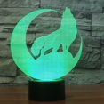 thumbnail image 5 of 3d Wolf Night Light Animal Table Lamp Decor Table Desk Optical Illusion Lamps 7 Color Changing Lights Led Table Lamp Home, 5 of 5