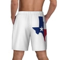 thumbnail image 2 of Mens Texas Flag Map Swimming Trunks with Compression Liner Beach Quick Dry Swim Shorts, 2 of 6