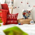 thumbnail image 4 of Sm:)e God Bless America Freedom Floral 4th of July Throw Pillow Cover 18x18 Inch Set of 4, Polyester Patriotic Outdoor Pillow Case for Sofa Couch, 4 of 6