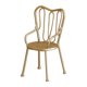 thumbnail image 1 of Silla en miniatura para casa de muñecas, minisilla, juguete para niños, decoración para casa de muñecas, práctica y resistente. Oro, 1 of 9
