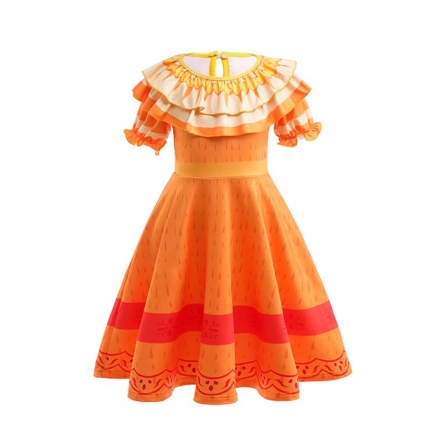 Disfraz de Halloween con diseño detallado de casa llena y magia