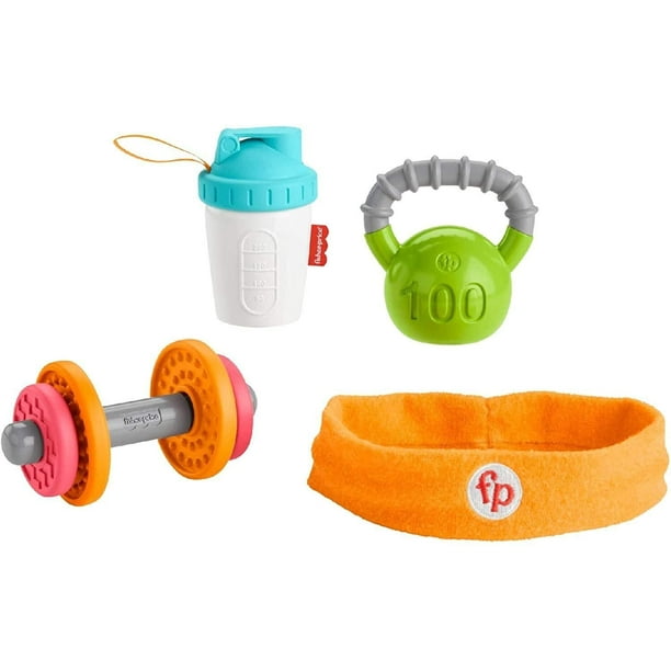 Fisher Price Baby Biceps Gift Set 4 Fitness Themed Baby Toys With Wearable Costume Bib Rattle And Teether For Babies Ages 3 Months And Older Walmart Com Fisher Price Baby Biceps Gift Set 4 Fitness Themed Baby Toys With Wearable Costume Bib Rattle And Teether For Babies Ages 3 Months And Older Walmart Com