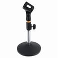thumbnail image 1 of Bamboohart Support de Microphone de Bureau pour Microphone Base en Métal Support de Bureau pour Diffusion en Direct Conférence en Ligne, 1 of 7