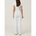 thumbnail image 3 of SUNSIOM Ensemble d'Été 2 Pcs pour Femmes Manches Courtes Col Rond + Pantalon Évasé Mode Urbaine, 3 of 5