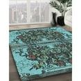 thumbnail image 2 of Ahgly Company Indoor Rectangle Patterned MediumTurquoise Green Area Rugs, 6' x 9', 2 of 6