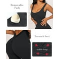thumbnail image 7 of Vine Women Jumpsuits Sleeveless One Piece Sexy Flare Yoga Workout V Back Scrunch Butt Stretch Jumpsuit,Bell Bottoms Flare Jumpsuits Butt Lifter Bodysuit Jumpsuits for Women, 7 of 7