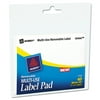 Avery Removable Label Pads, 2 x 4, White, 40/Pack