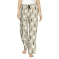 thumbnail image 2 of Goofa Cute Alpaca Printed Soft Pajama Pants for Women, Wide Leg Comfy Casual Lounge Yoga Pants-Small, 2 of 9