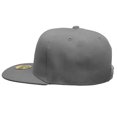 thumbnail image 3 of Gelante Men's Classic Plain Snapback Hat Flat Bill Adjustable Size Wholesale Lot 12pc's. Dk Gray, 3 of 3