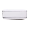 thumbnail image 4 of Bandolera EVVE Trendy con triple cremallera pequeña de piel vegana blanca, 4 of 6
