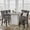 Gray, variant on DONICK Velvet Counter Height Bar Stools Set of 4,Button Tufted Back Bar Chair Nailhead Back Pull Tab Wooden Leg(Yellow)