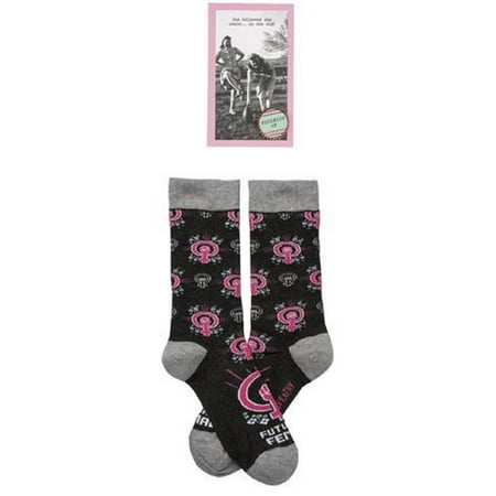 

Feminist AF Enamel Pin + Future Is Female Socks Gift Set