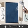 thumbnail image 3 of Bathroom Rugs Sets 3 Pieces, Ultra Thin Bath Mats Fit Under Door, Absorbent Quickly Dry Rubber Backing Braided Bath Mat Set, 3 of 9