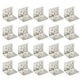 thumbnail image 5 of Set of 20 L Shape Brackets, Stainless Steel Heavy Duty Corner Brace Support Mount 4-Hole/6-Hole for Shelving, 5 of 8