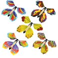 thumbnail image 1 of Juego de 5 mariposas mágicas voladoras, con motor, marcapáginas y juego divertido, de plástico, para niños de 10 a 18 años., 1 of 5
