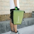 thumbnail image 4 of Bicycle Rear Side Bag Fully Waterproof PVC Bicycle Rear Rack Tail Seat Trunk Pannier 18L Reflective Cycling Bag, 4 of 10