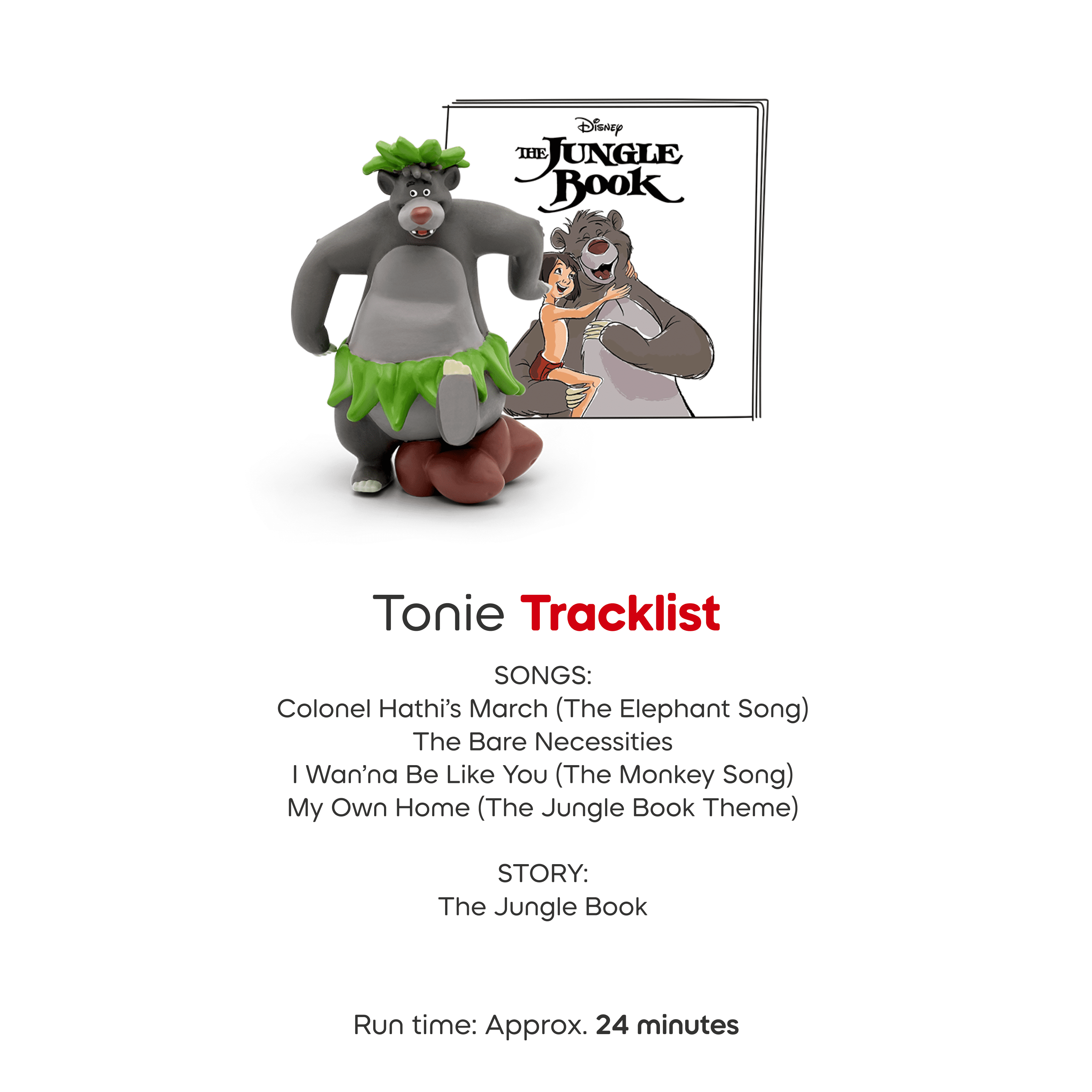 tonies Disney Le Livre De La Jungle Figurine de jeu audio (En anglais)