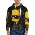 thumbnail image 3 of Simpsons Trendy Cartoon Men'S Fleece Hooded Hoodie, hoodies for women men with pockets,Fall Fashion 2025 Pullover Sweaters Winter Clothes, 3 of 9
