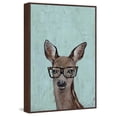 thumbnail image 3 of Brown Hippie Deer II Floater Framed Painting Print on Canvas, 3 of 5