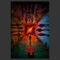 thumbnail image 2 of Netflix Men's Stranger Things The Rift Has Many DiNetflix Men'sions Poster Pull Over Hoodie Charcoal Heather 2X Large, 2 of 4