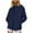 Navy, variant on Women Water-Resistant Windbreaker Ripstop Transitional Jacket for Fall Light Gray, M