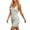 thumbnail image 2 of SHTXOZHI Womens Sleeveless Lace Trim Tank Top Pajamas Set Cute Breathable Ruffle Sleepwear Solid Color Homewear, 2 of 5