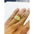thumbnail image 5 of 14K Yellow Solid Gold Mens Eagle Ring #10 Anillo de Aguila en Oro Two Tone Ring 6.28g, 5 of 8