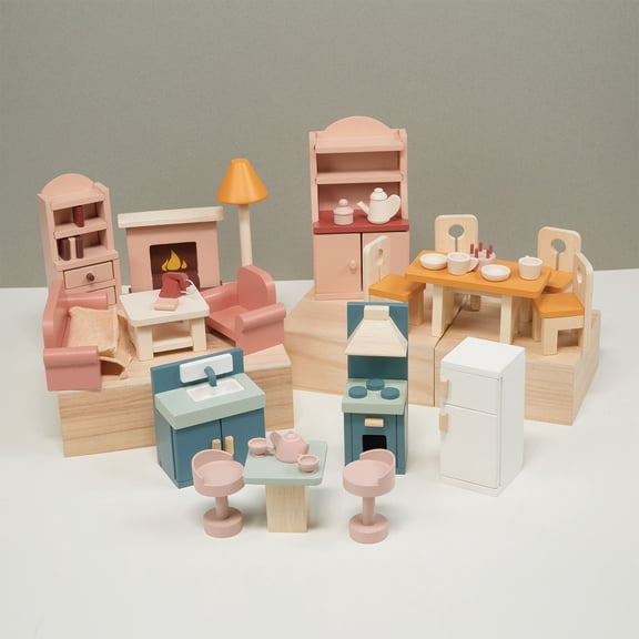 Dollhouse Downstairs Furniture Bundle