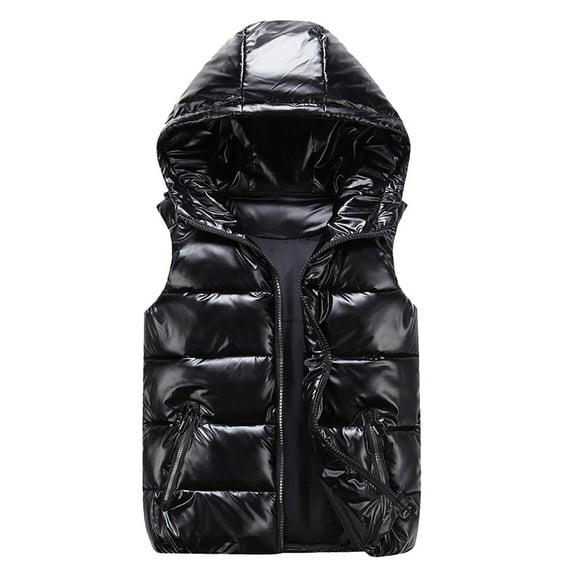 ANINEO Boys Solid Composite Zipper Vest Jacket Sleeveless Pocket Outerwear