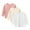 Pink/Apricot/White-3 Pcs, variant on Phenas Toddler Girls 3 Packs Long Sleeve Shirts,100% Cotton Casual Crewneck Basic T-Shirt 2-7T