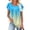 Sky Blue, variant on Pohista Women's Tops Casual Workout Shirts Women Cropped Womens Summer Blouses Boho Women's Short Sleeve Tops Dressy Casual