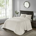 thumbnail image 4 of Madison Park Quebec 3 Piece Bedspread Set Lightweight Reversible Bedding Set,King,Cream, 4 of 7