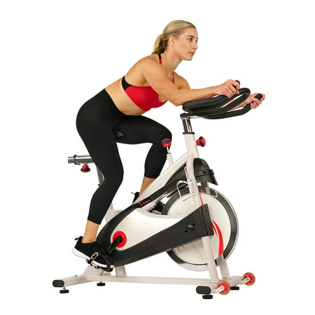 Sunny Health & Fitness Stationary Belt Drive Indoor Cycling Exercise Bike with 40 Lb., Flywheel for Home Cardio Training, SF-B1509
