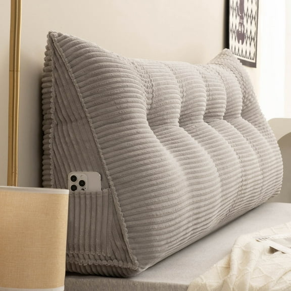 Lovote Large Headboard Pillow - Removable Cover | 100% Cotton Filling | Bolster for Daybed & Sofa