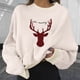 thumbnail image 1 of Pntutb Navidad moda mujer Casual manga larga impreso señoras sudaderas cortas tops Pntutb Pntutb-3252, 1 of 4