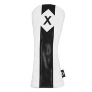 Sahara White Quilted Retro Golf Headcover Set - 5 Pack (Driver, #3, 5, X and Hybrid)