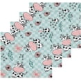 thumbnail image 2 of GZHJMY Funny Cows Wash Cloth Set of 2, 12 x 12 Inch Cotton Baby Washcloths Absorbent and Super Soft Feel Fingertip Towel Face Towels for Bathroom, Gym, Spa, 2 of 7