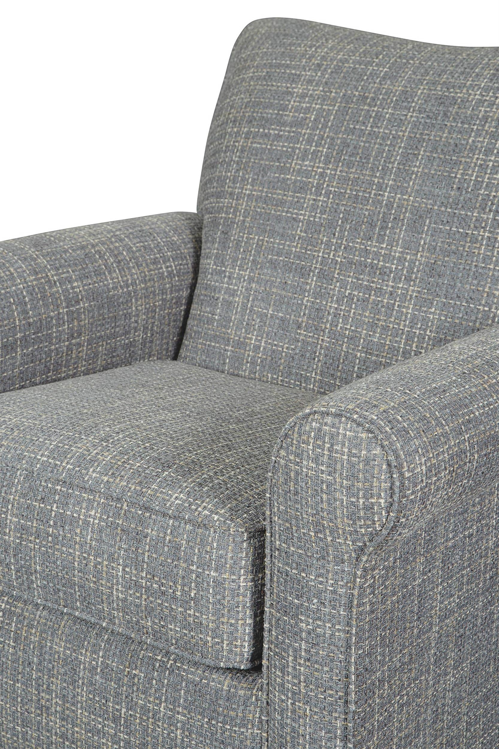 Ashley Furniture Renley Tweed Swivel Glider Rocking Chair, Ash Gray