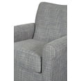 thumbnail image 6 of Ashley Furniture Renley Tweed Swivel Glider Rocking Chair, Ash Gray, 6 of 11